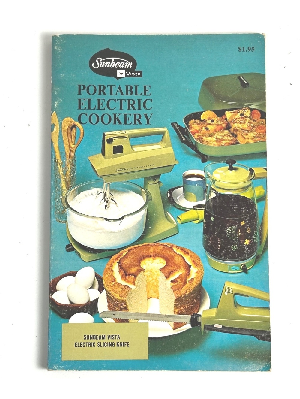 Sunbeam Vista Portable Electric Cookery Cookbook 1970 Vintage